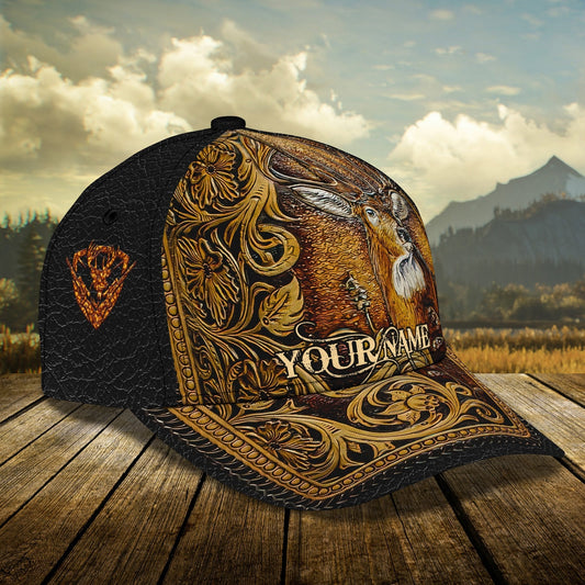 Maxcorners 3D Classic Cap Deer Hunt Personalized Name Cap751 LM0402