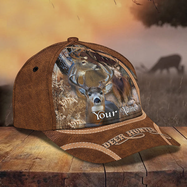 Maxcorners Deer 3 Hunting Personalized Cap