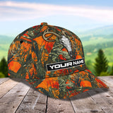 Maxcorners Hunting Skull Orange Camo Classic Personalized Cap