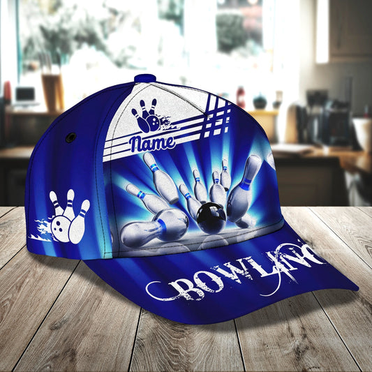 Maxcorners 3D Classic Cap Bowling Personalized Name Cap LM0402