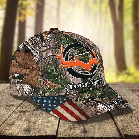 Maxcorners Deer Hunting America Classic Personalized Cap