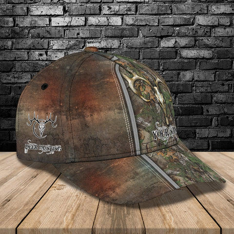 Maxcorners Hunting Rusty Green Camo Classic Personalized Cap