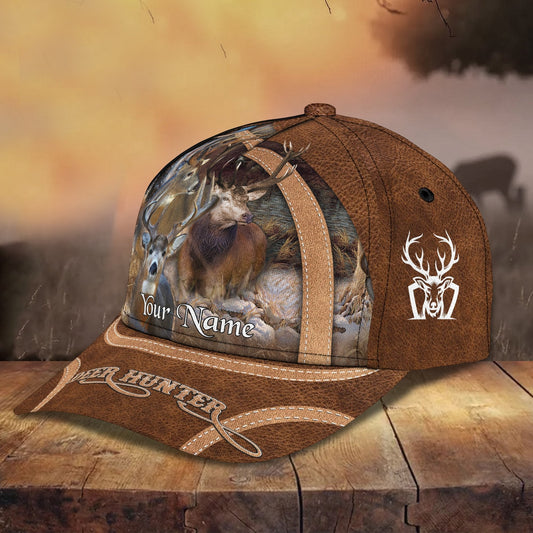 Maxcorners 3D Classic Cap Deer Hunterpersonalized Name Cap 07 LM0402