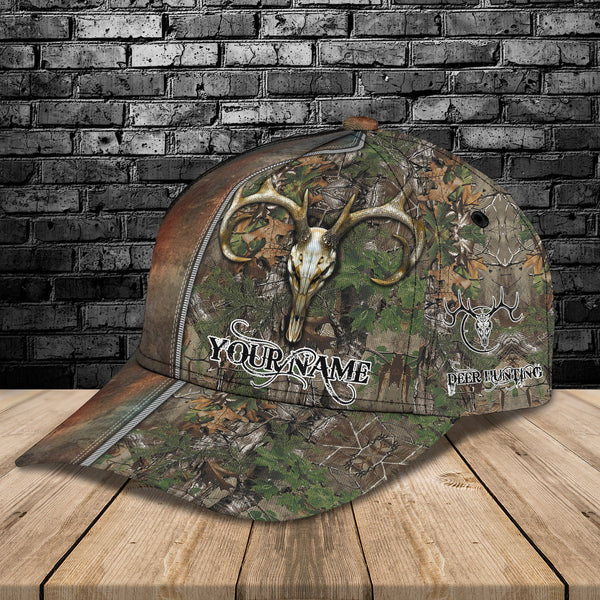 Maxcorners Hunting Rusty Green Camo Classic Personalized Cap