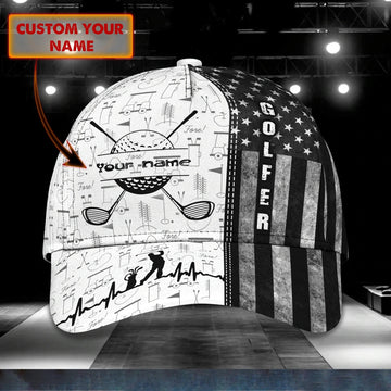 Maxcorners Custom Baseball Cap For Men Golfers, Classic Golf Cap For Mens, Man Golfs Hat, Gift For Golf Lovers LM0402