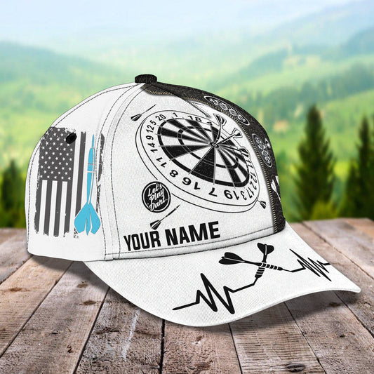 Maxcorners 3D Classic Cap Let'S Play Darts Personalized Name Cap LM0402