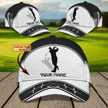 Maxcorners Personalized 3D Full Printing Cap Hat For Golf Men, American Golf Cap, Golf Hat Summer LM0402