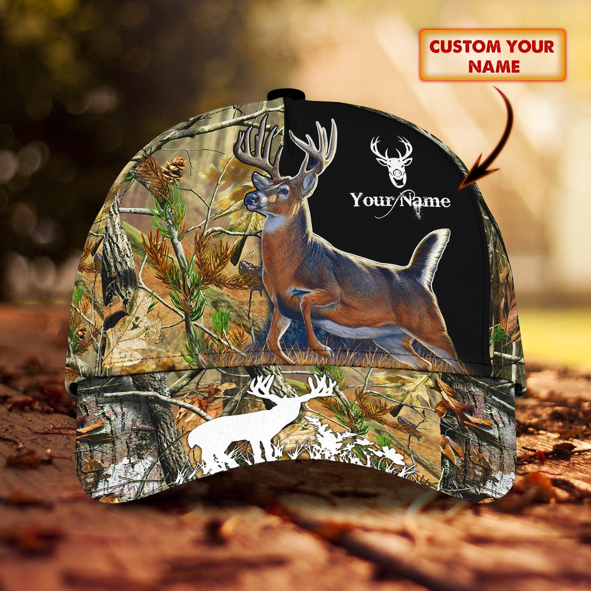 Maxcorners Deer Hunting Classic Personalized Cap