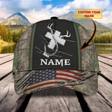 Maxcorners Hunting Fishing Cross 2 American Personalized Cap