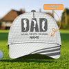 Maxcorners 3D Classic Cap Golf Dad Personalized Name Cap LM0402