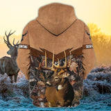 Maxcorners Custom Name Hunting Deer Shirt 3D All Over Printed Clothes