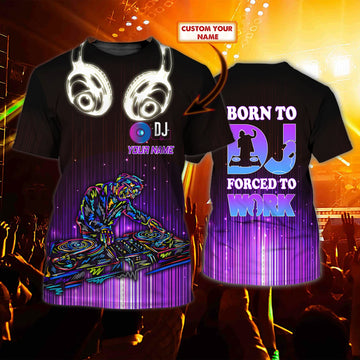 Maxcorners DJ Work Personalized 3D All Over Printed Shirt