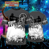 Maxcorners DJ Let's Go Party Personalized 3D All Over Printed Shirt