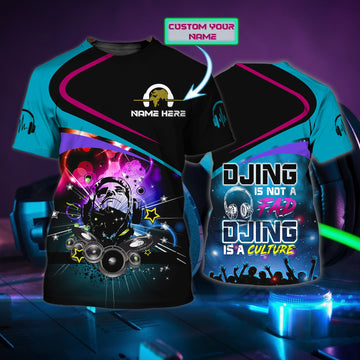 Maxcorners DJ Culture Personalized 3D All Over Printed Shirt