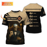 Custom Poker Shirts, ACE Shirt, Grim Reaper Poker Shirts For Men, Casino Shirt, Gift for Poker Players