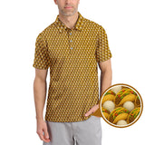 Maxcorners Taco Golf Shirt For Golfer, Golf And Tacos Shirt, Pattern Golf Shirt For Men,