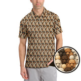 Maxcorners Dog Pattern Golf Shirt, Poodle Golf Shirt, Funny Poodle Golf Shirt For Golfers