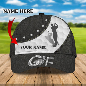 Maxcorners 3D Classic Cap Golf 3 Personalized Name Cap 3 LM0402