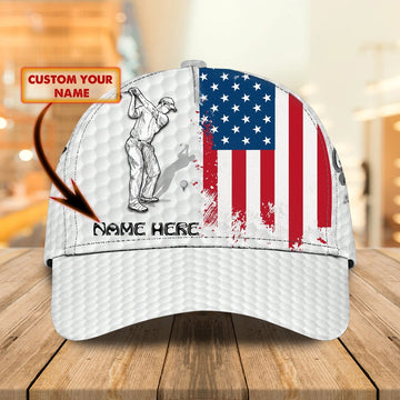 Maxcorners Personalized 3D Full Printed Baseball Cap For Golfer, Goft Men Caps, Golf Man Hat, Cool Golf Hats LM0402