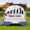 Maxcorners 3D Classic Cap Golf 3 Personalized Name Cap LM0402