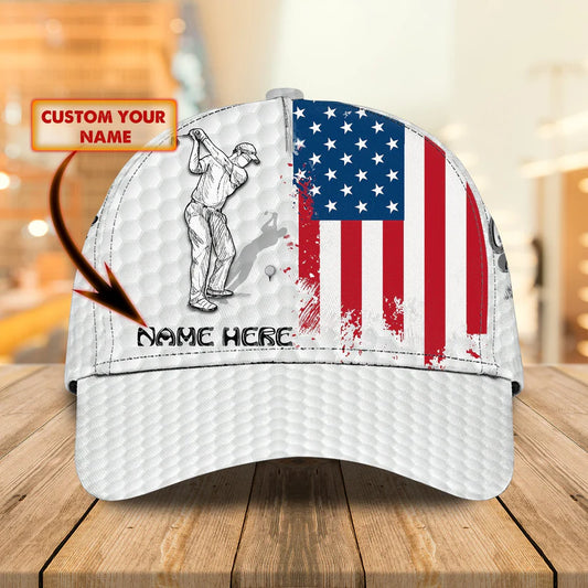 Maxcorners 3D Classic Cap Golf 5 Personalized Name Cap Golf LM0402