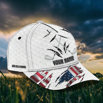 Maxcorners 3D Classic Cap Love Golf E Personalized Name Cap Golf LM0402