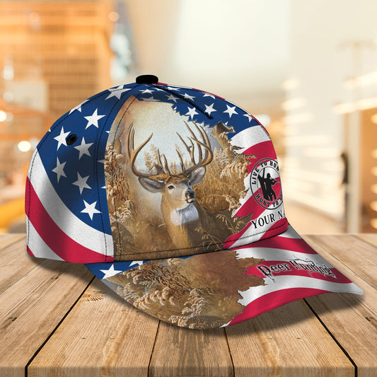 Maxcorners 3D Classic Cap Deer Hungting Winpersonalized Name Cap LM0402
