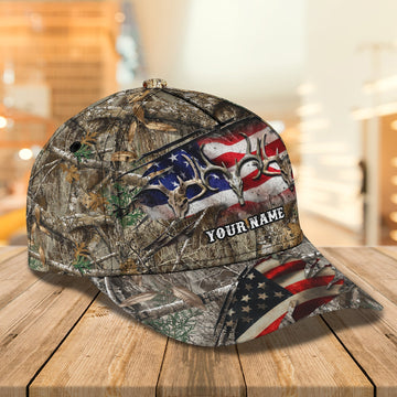 Maxcorners 3D Classic Cap Hunting Personalized Name Cap LM0402