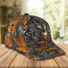 Maxcorners Deer Hunting Orange Camo Personalized Cap