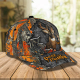 Maxcorners Deer Hunting Orange Camo Personalized Cap