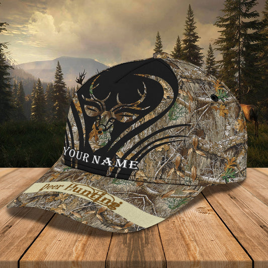 Maxcorners 3D Classic Cap Deer Hungtingpersonalized Name Cap LM0402