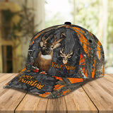 Maxcorners Deer Hunting Orange Camo Personalized Cap