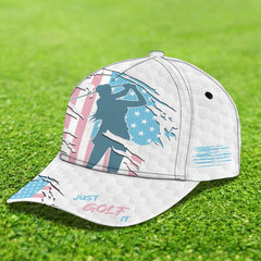 Maxcorners 3D Classic Cap Girl Golf Personalized Name Cap001 LM0402