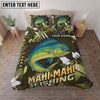 Maxcorners Fishing Outdoor Camo Personalized Name Unisex 3D Bedding Set