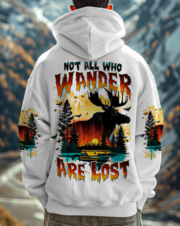 Maxcorners Not All Who Wander Are Lost Moose All Over Print LM2101