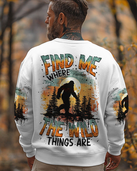 Maxcorners (Hot Deal) Find Me Where The Wild Things Are Bigfoot All Over Print LM1601