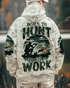Maxcorners Born To Hunt Forced To Work All Over Print LM1601