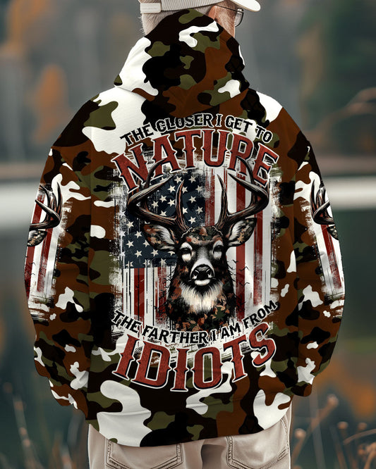 Maxcorners The Closer I Get To Nature Deer Camo All Over Print LM2101