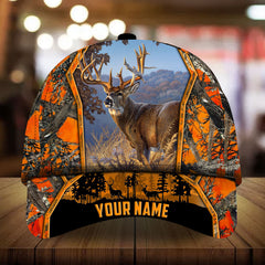 Maxcorners Bleak Poplar Deer Hunting Personalized Hats 3D Multicolored