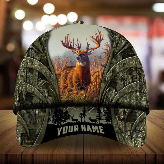 Maxcorners Kanipahu Mailefihi Deer Hunting Personalized Hats 3D Multicolored