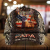 Maxcorners Papa Premium Hunter Camouflage 3D Multicolor Personalized Cap