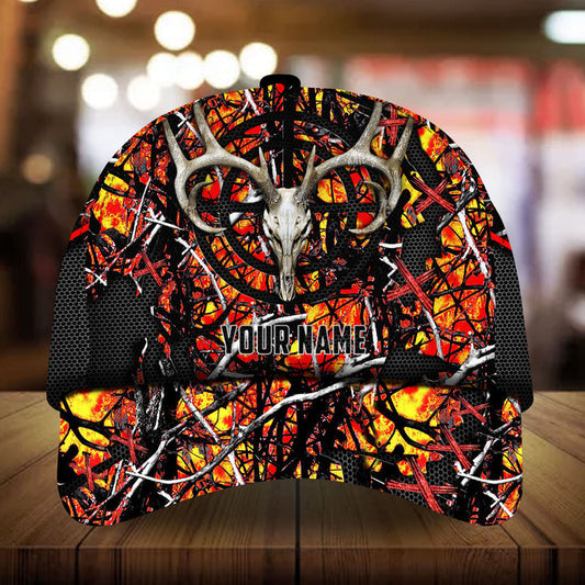 Maxcorners Premium Filipo All Hunting Deer Personalized Hats 3D Multicolored