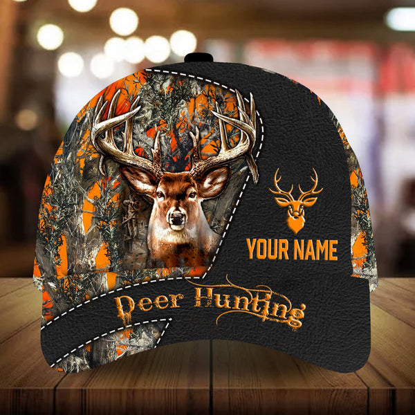 Maxcorners Gentle Saturn Deer Hunting Camo Pattern 3D Multicolor Personalized Cap