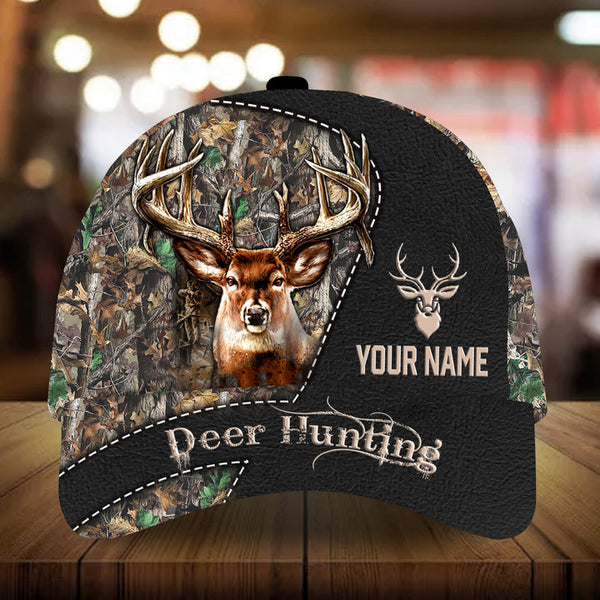 Maxcorners Gentle Saturn Deer Hunting Camo Pattern 3D Multicolor Personalized Cap