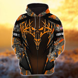 Maxcorners Metal Skull Deer Hunting Customized Shirt