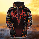 Maxcorners Metal Skull Deer Hunting Customized Shirt