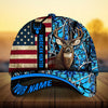 Maxcorners Premium Best US Flag Deer Hunting Camo Pattern 3D Multicolor Personalized Cap