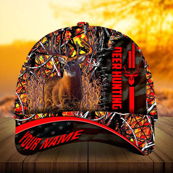 Maxcorners Premium Camouflage Deer Hunting Camo Pattern 3D Multicolor Personalized Cap