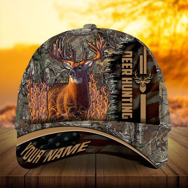 Maxcorners Premium Camouflage Deer Hunting Camo Pattern 3D Multicolor Personalized Cap