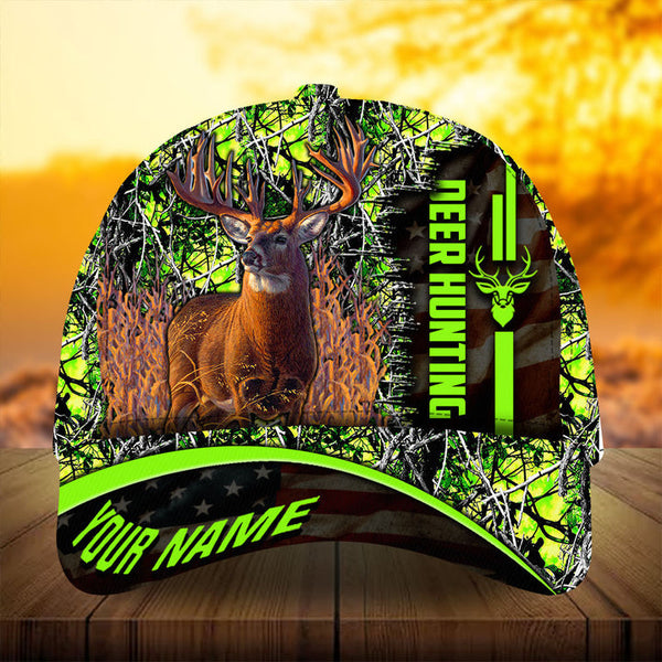 Maxcorners Premium Camouflage Deer Hunting Camo Pattern 3D Multicolor Personalized Cap